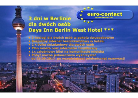 3 dni w Berlinie – Days Inn Berlin West Hotel ***