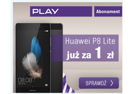 Huawei P8 Lite za 1 zł od Play!