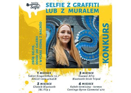 Najfajniejsze selfie z graffiti lub muralem