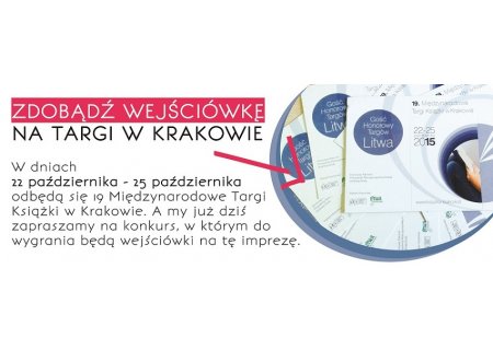 Wygraj wejściówkę na Targi Książki w Krakowie
