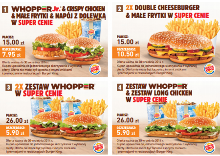Nowa seria kuponów zniżkowych do sieci Burger King