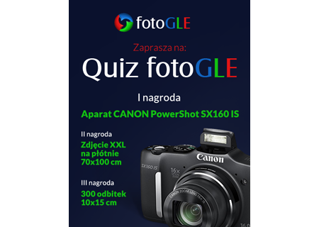 Quiz fotoGLE - wygraj Canon PowerShot SX160 IS