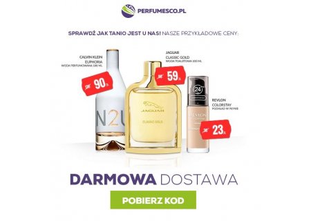 Darmowa wysyłka i rabaty na perfumy od Perfumesco!