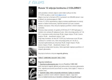 2 Colors- zdjęcia czarno-białe -edycja12- wygraj tablet