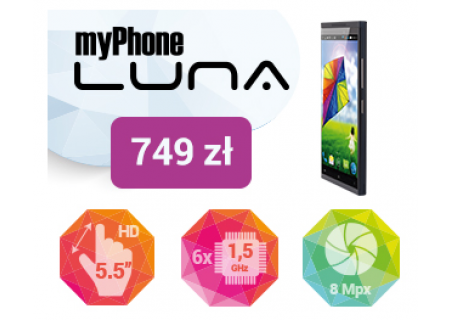 Kup myPhone LUNA i skorzystaj z rabatu