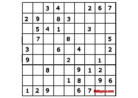 Sudoku poziom trudny