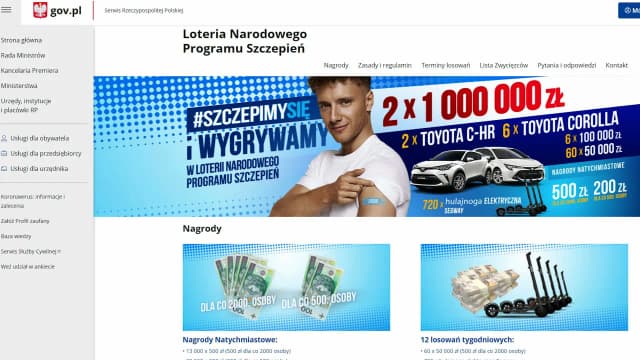 Loteria szczepionkowa: kto wygrał i jakie były nagrody? Loteria szczepionkowa: kto wygrał i jakie były nagrody?